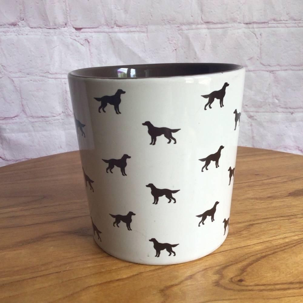 Large Cream and Brown Dog Silhouette Ceramic Mug - Picture 2 of 7